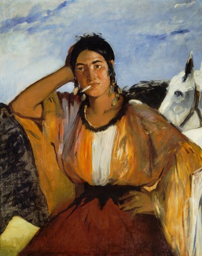 タバコとジプシー 作： Édouard Manet